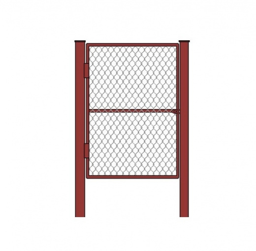 Калитка из сетки-рабицы 1х1,5 м